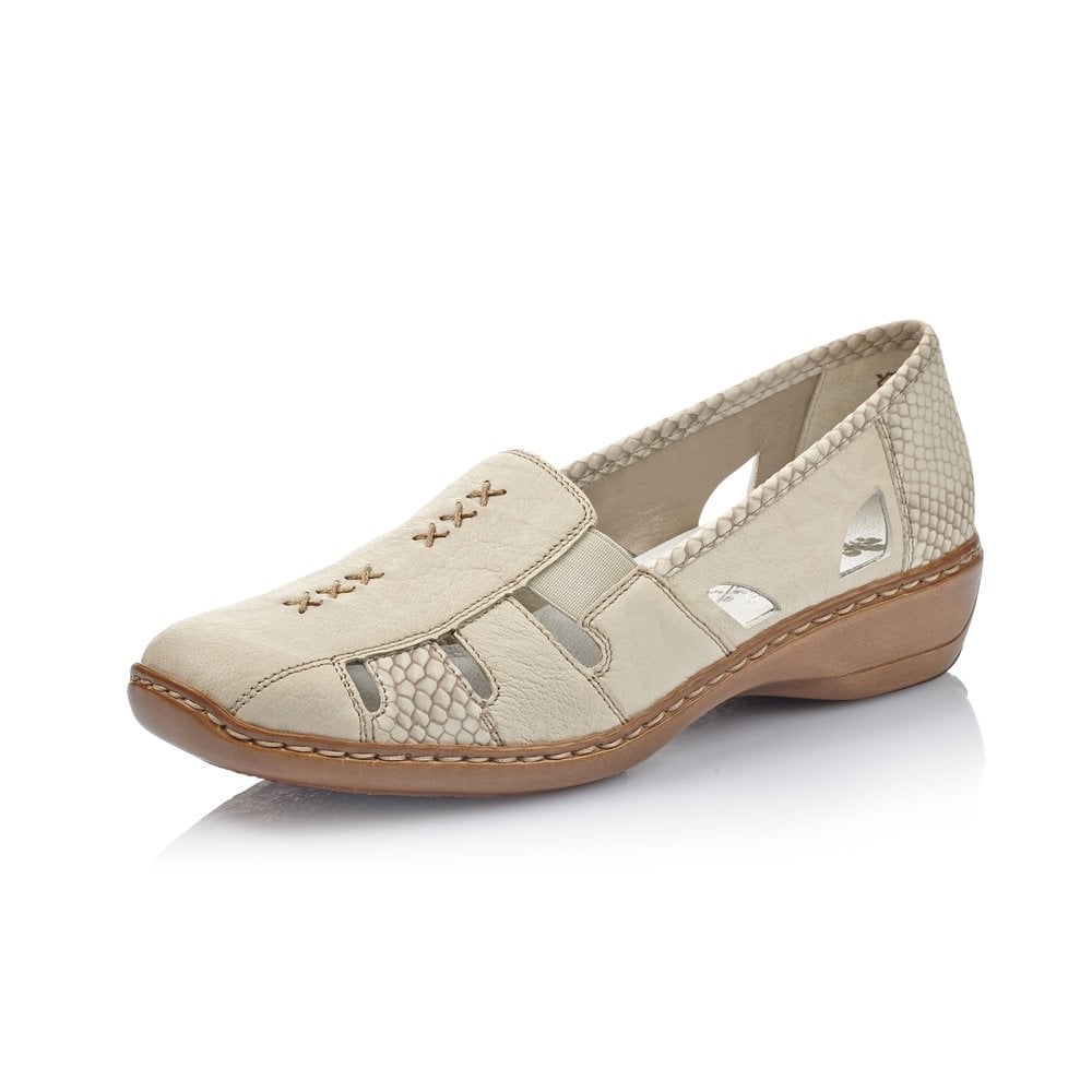 Rieker Skor Dam Beige - Slip On Skor | 721483WSO